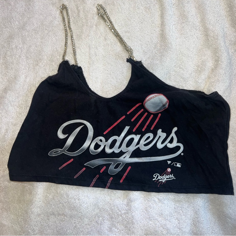 LF brand dodgers super cropped diamond tee ONE SIZE *